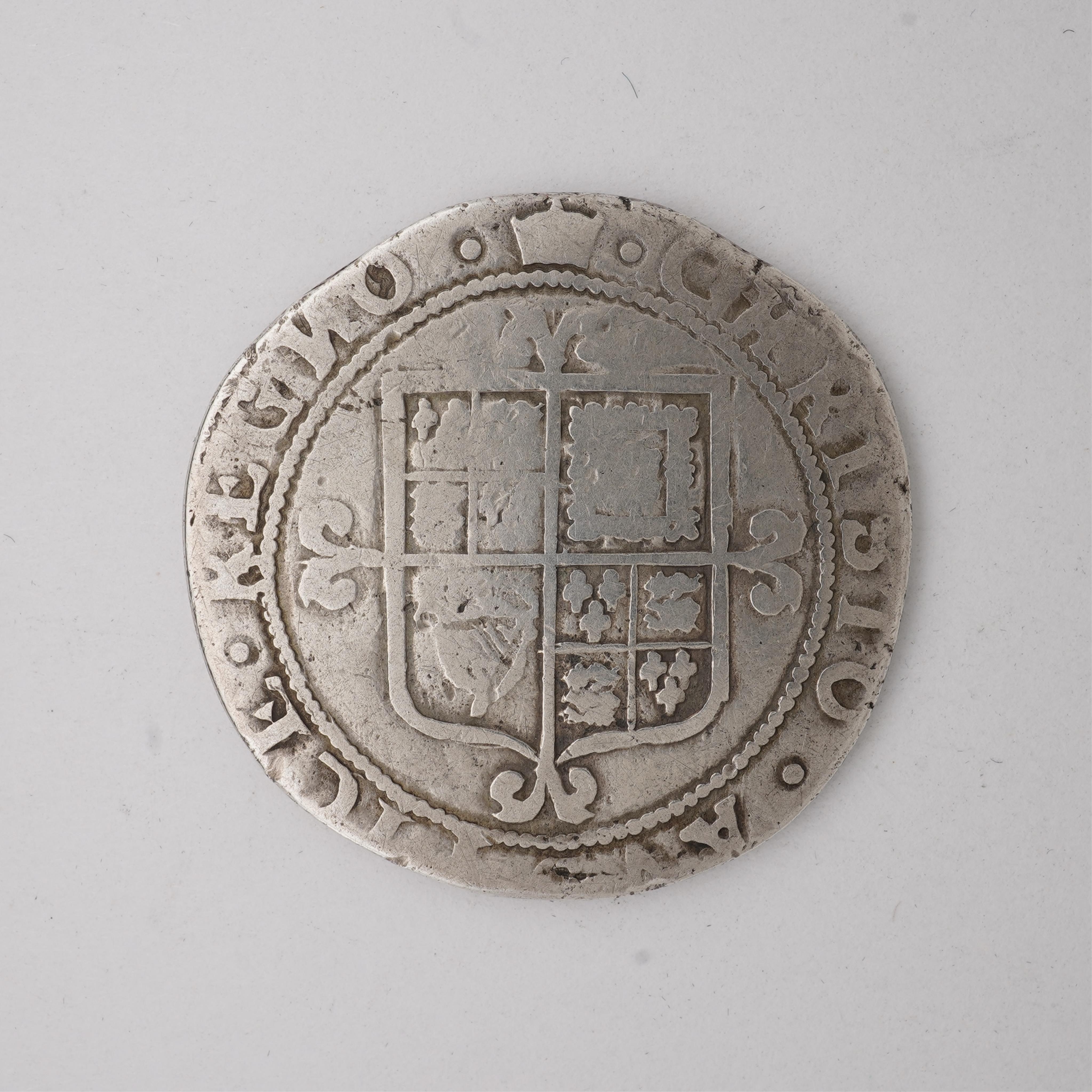 British hammered coins, Charles II, silver halfcrown, third hammered issue, S.3321, mm. Crown, irregular flan, fair to good, ex. Coincraft